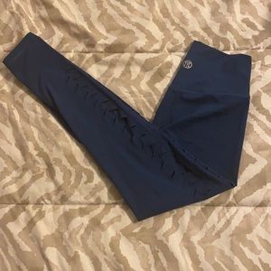 Til You Collapse Navy High Waisted Leggings